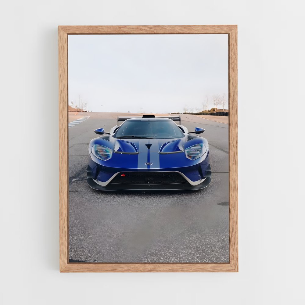 Poster Route Bleu et Blanc – affiche Ford (vue 4)